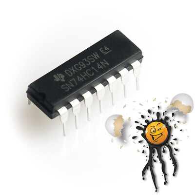 2 Stück pcs. SN74HC14 Hex Schmitt-Trigger Inverter 2-6V 6 Kanal DIP-14 IC