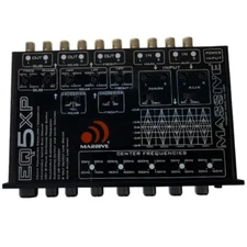 Massive Audio 5 Band Parametric Equalizer with Built-in 3-Way Crossover - EQ5XP