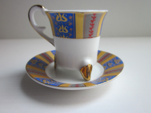 Tazzina Caffe-Miniatura in Porcellana-Rifinita in Oro Zecchino-Duca di Bavaria - Photo 1/8