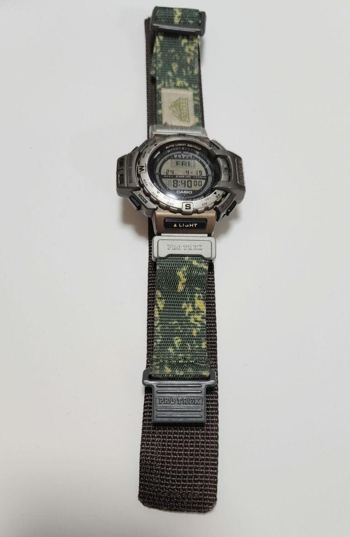 時計 CASIO PRT-40 PROTREK Casio Protrek PRT-40 Triple Sensor Watch Brown 1998 USED | eBay
