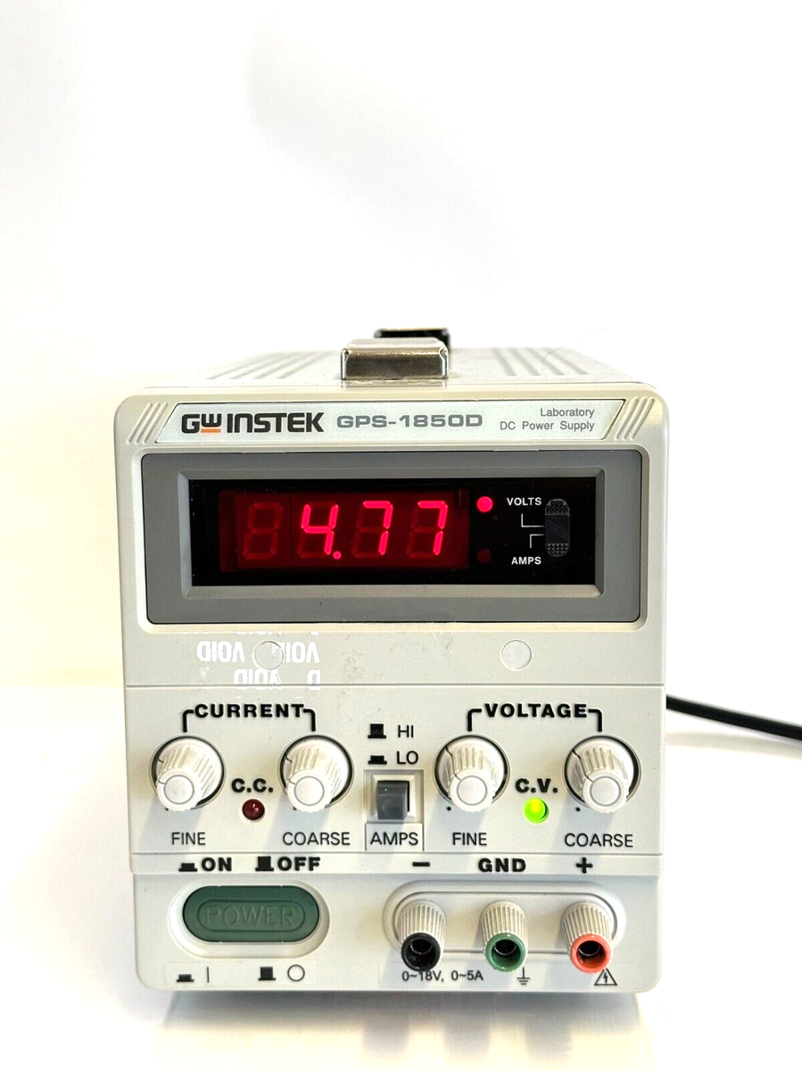 GW Instek Model GPS-1850D DC Power Supply. 0 - 18V 0 - 5A | eBay