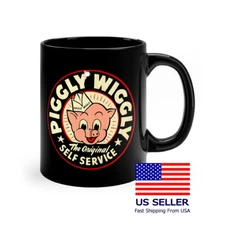 Piggly Wiggly Grocery Store 11oz 15oz Coffee Tea Black Mug