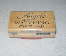 Stampabilities - Rubber Stamp - "Angels are watching over us" -  FR1115 -
