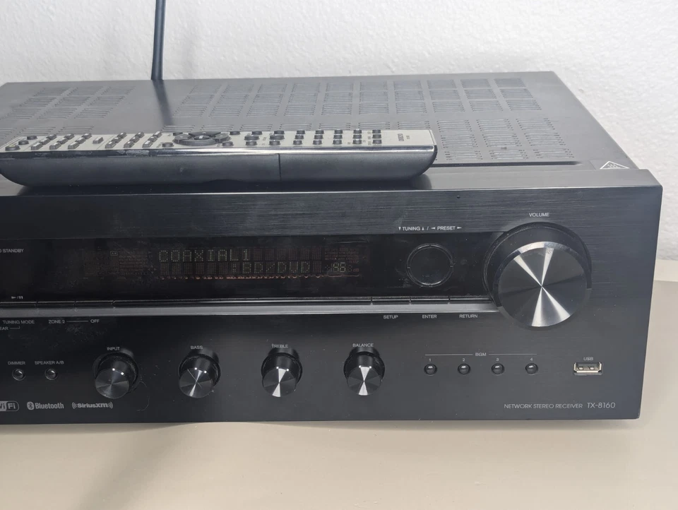 Onkyo Stero Reciever Network Front USB TX-8160 Wi-Fi Bluetooth AirPlay Optical - Image 3 of 4