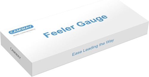 CAMWAY 2Pc Feeler Gauge Set – 32 Straight + 16 Offset Blades, Metric/Inch - Picture 6 of 9