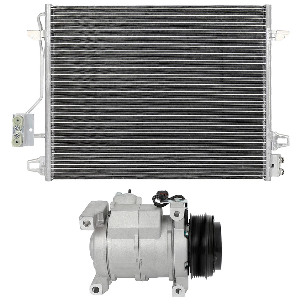 A/C Condenser and A/C Compressor set Fits 2008-2010 Chrysler Town & Country - Image 4 of 4