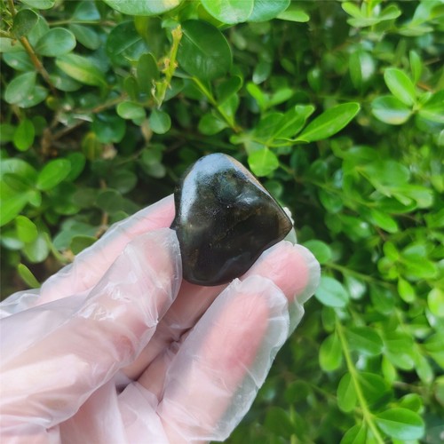 Cristal de corazón de labradorita natural 20G pulido áspero curación 5 - Imagen 10 de 12