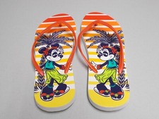 Disney Women's Coral Minnie Mouse Summer Swim Vacation Flip Flops Size 11 - 12