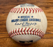 Mauricio Dubon Astros Game Used DOUBLE Baseball 5/16/2023 vs Cubs Burdi Hit #212