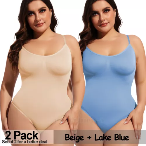 Paquete de 2 body para mujer arrebatado, body moldeador, ropa moldeadora arrebatada camiseta sin mangas - Imagen 43 de 45