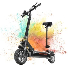 10" Off Road Folding E-Scooter With Seat 600W 18AH City Electric scooter 28mph