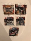 Lego Star Wars 5 Assorted Ships Polybagged Bundle - New And Sealed