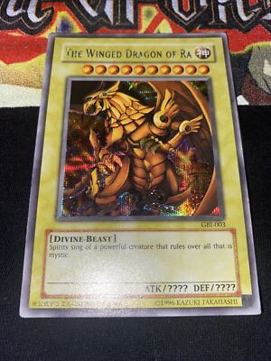 Yugioh The Winged Dragon Of Ra GBI-003 Secret Rare NM PSA Ready
