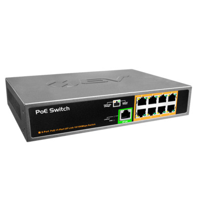 BV-Tech 8 PoE+ Ports Switch with 1 Uplink | POE-SW801