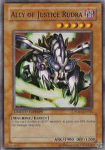 Ally of Justice Rudra - HA01-EN016 - Super Rare - Unlimited Edition x3 - Near Mi