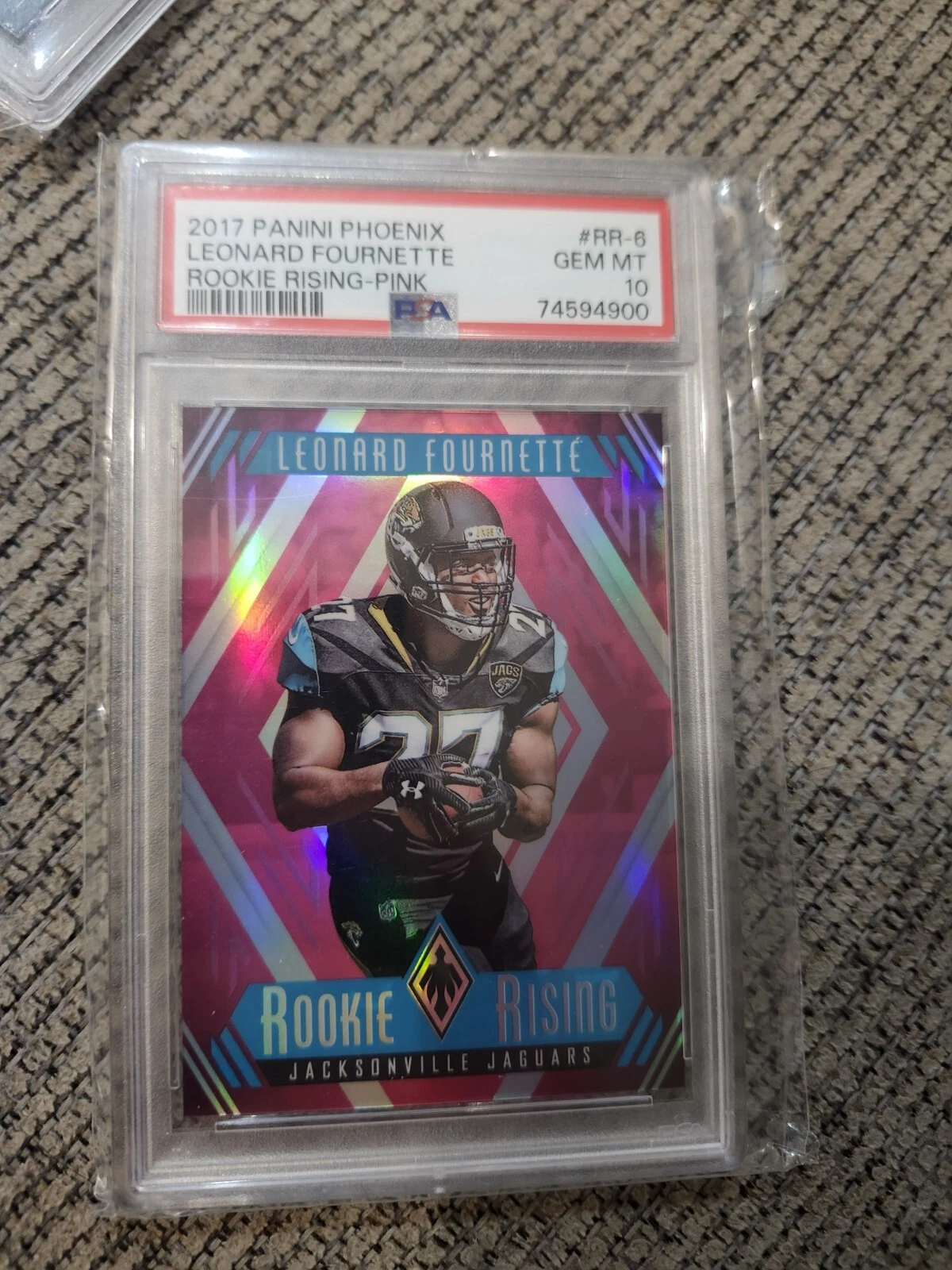 Leonard Fournette Panini Phoenix Rookie Rising #RR6 Pink