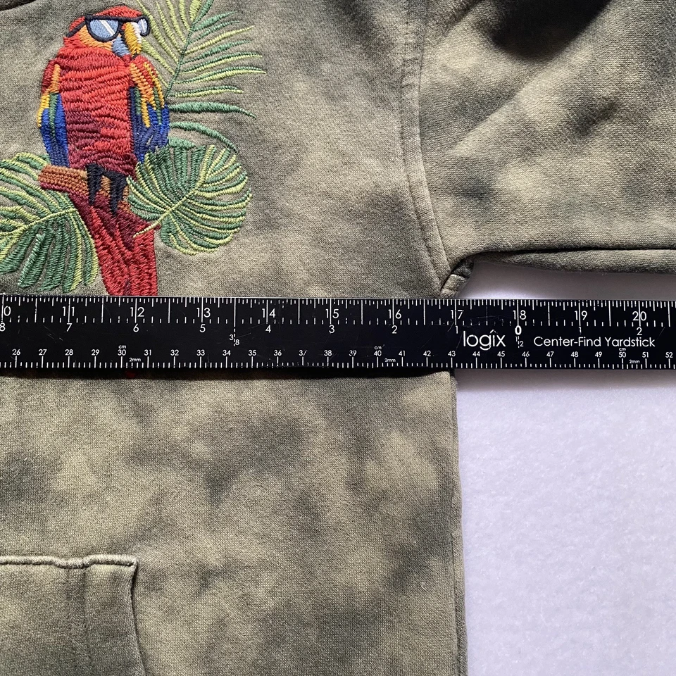 Sudadera con Capucha Abercrombie Niños Talla 9/10 Bordada Verde  Foto 2 de 4