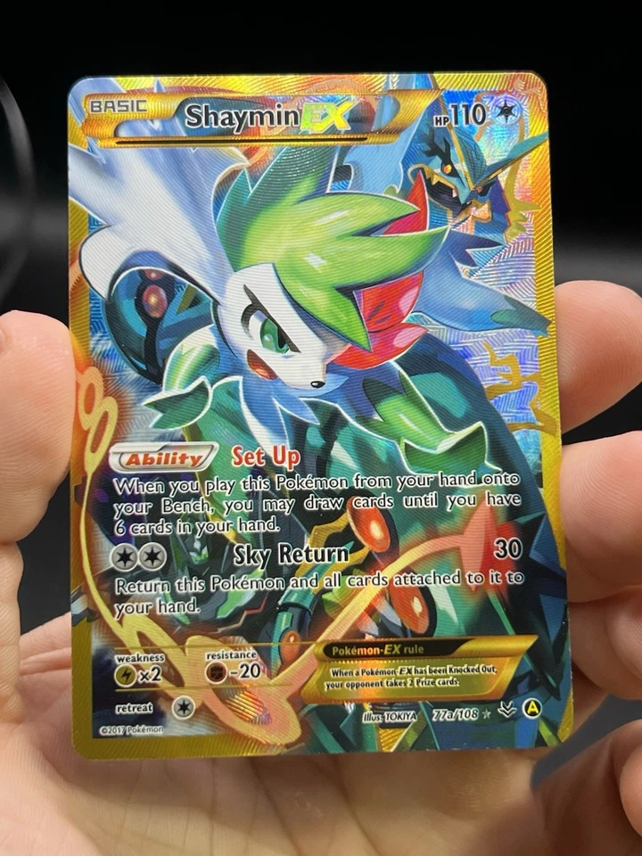 Shaymin EX 77a/108 Pokémon Alternate Art Promo XY English NM- - Image 3 of 4