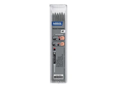 Markal - TRADES-MARKER  DRY Graphite Refills (Pack 6)
