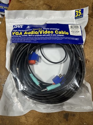 QVS High Performance VGA Audio/Video Cable 35ft