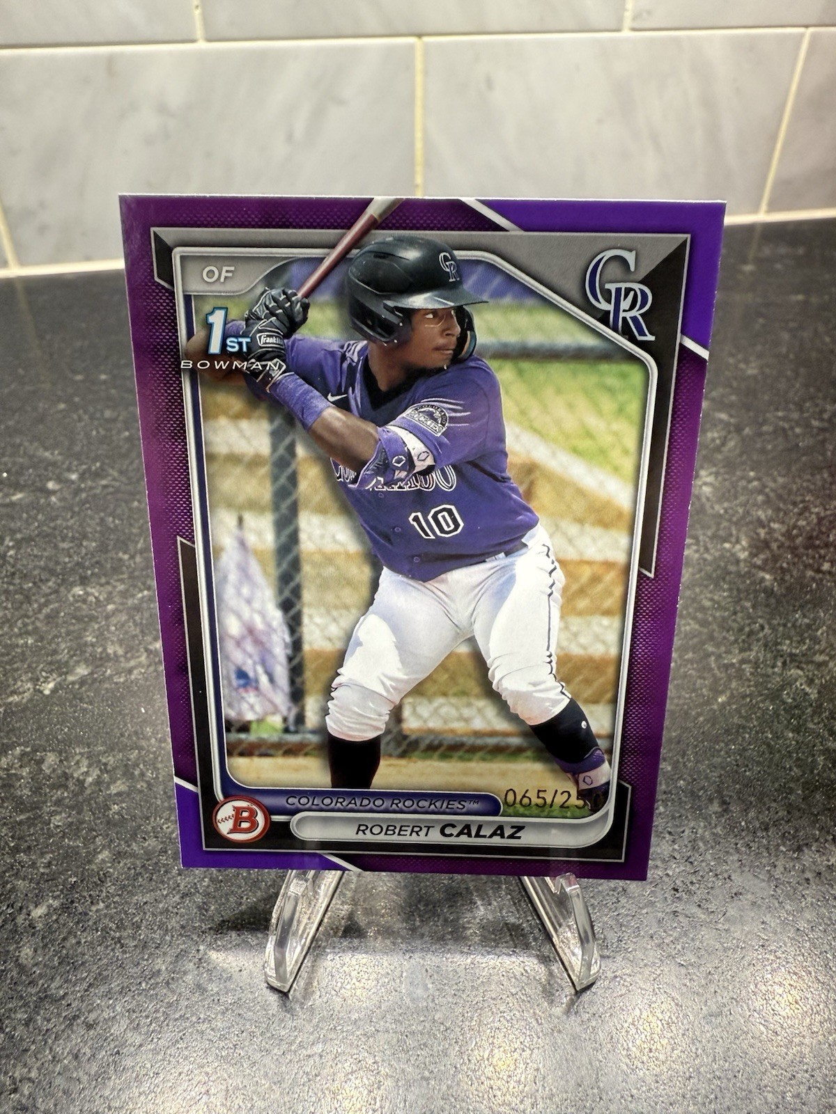 2024 Bowman - Prospects Robert Calaz #BP-131 Purple Border /250 (RC)