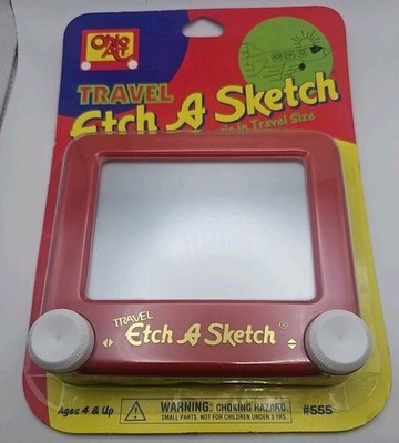 Vintage 1991 Travel Etch a Sketch Ohio Art 555 90s Toy for sale