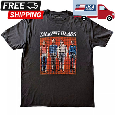 HOT! Talking Heads Pixel Portrait Grey T-Shirt , Size S to 5XL