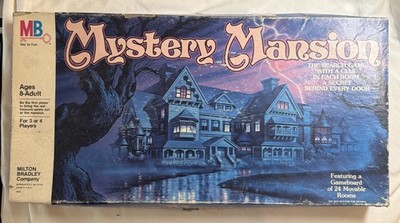 Milton Bradley Mystery Mansion Board Game Mystery Theme Ages 8+ 3-4 Players