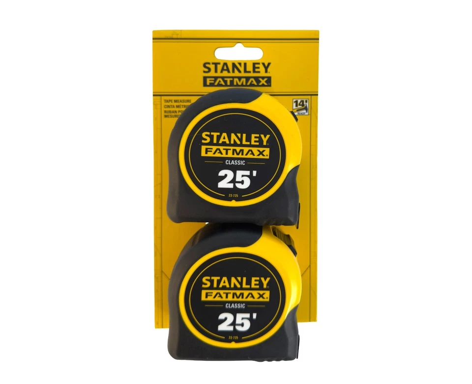 Pacote com 2 fita métrica STANLEY Fatmax 25' com trava deslizante - FMHT74038 - Imagem 2 de 2