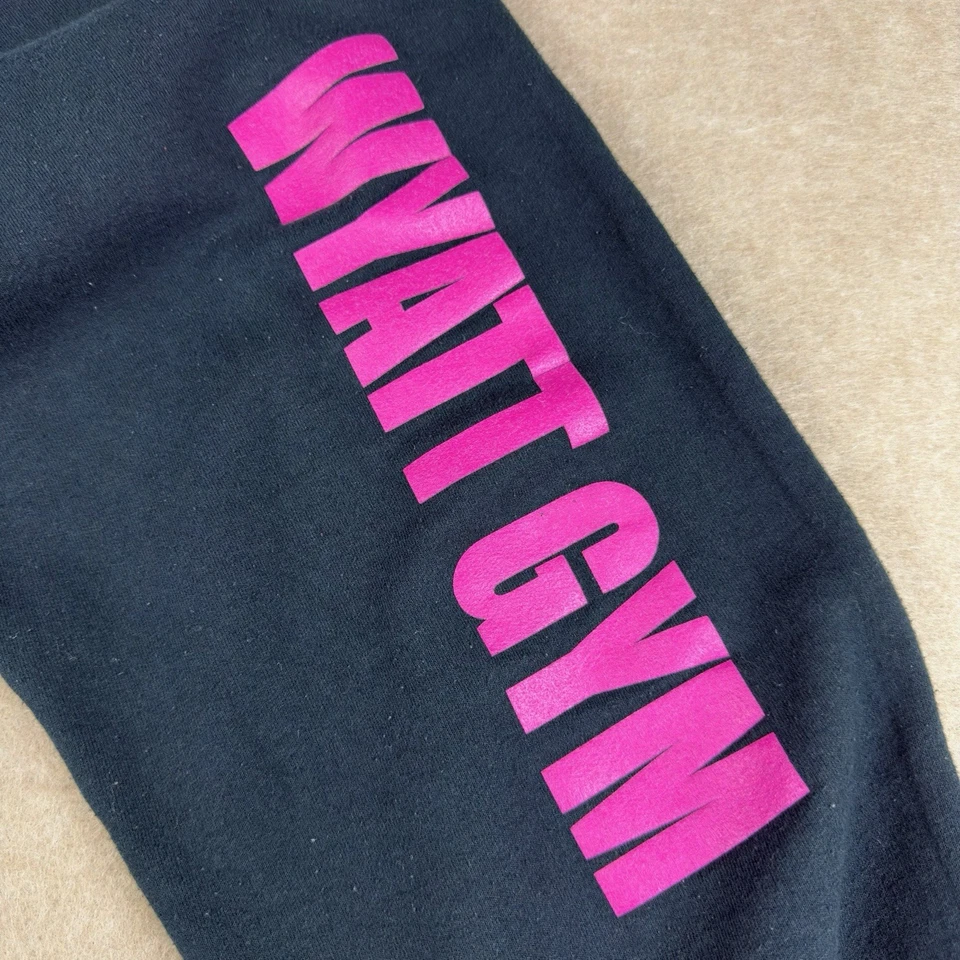 Pantalones deportivos WWE para hombre S negro rosa logotipo Bray Wyatt gimnasio joggers lucha libre Foto 4 de 4