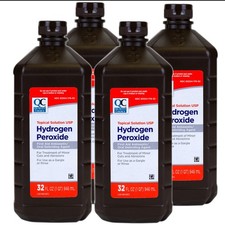 Quality Choice 3 USP Hydrogen Peroxide First Aid Antiseptic, 32 FL OZ - 4 Pack