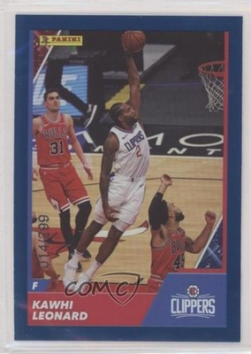 2021-22 Panini Sticker & Card Collection Blue Foil 14/299 Kawhi Leonard #61 0kv2