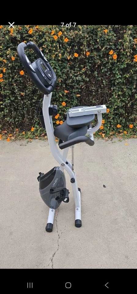 Indoor Folding Exercise Bike Stationary Bike Fitness Bike Workout Bike X-Bike - Image 2 of 3