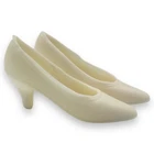 Barbie Francie Doll Shoes 1960s White Heels Squishy JAPAN Stamp Accessory Mattel