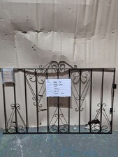 Scroll Top Wrought Iron Style Metal Garden Gate 1345mm Wide x 900mm High