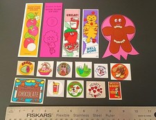 Vintage Stickers Lot Scratch N Sniff Trend CTP Teech Um Mello Smello Matte Fruit