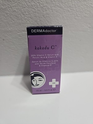 NIB DERMAdoctor kakadu C Vitamin C Serum Ferulic Acid  & Vitamin E .5 oz Sealed