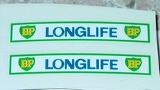 Pair Matchbox 5C London Bus BP Longlife Stickers MB-5C1