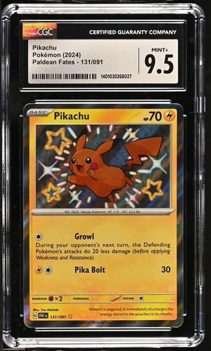 Pikachu graded CGC 9.5 for sale on eBay