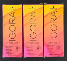 NEW 3-Pack Igora Vibrance 6-12 Dark Blonde Tone on Tone Coloration 2 oz Each