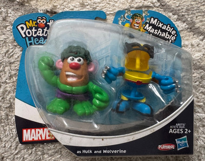 Marvel Mixable Mashable Heroes Mr Potato Head as Wolverine and Hulk Hasbro 2013