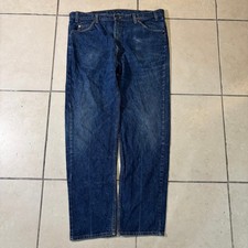 Vintage Levis 505 Orange Tab Jeans Mens 42x32 Made in USA Straight Leg Denim