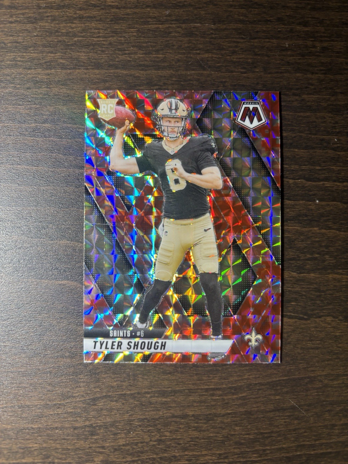 Tyler Shough 2025  Panini Mosaic Red Camo #312