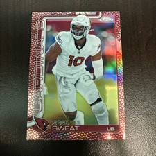 Josh Sweat 2025 Topps Chrome Football Leather Refractor