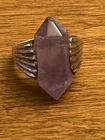 vintage sterling silver amethyst ring. Size 6.