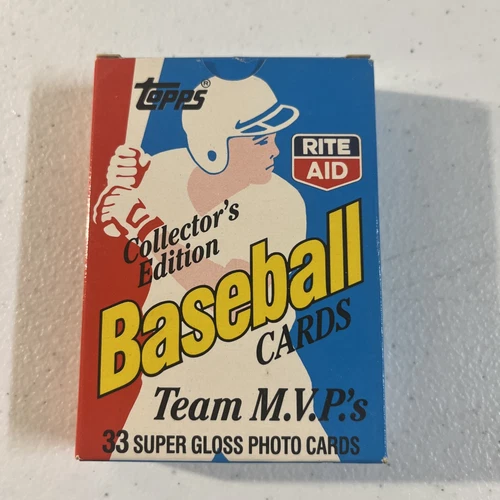 1988 Topps Rite Aid Baseball Cards Team MVP's  33 Card Set Puckett McGwire