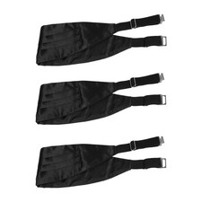 3pcs Tuxedo Cummerbund: Adjustable Cummerbund With Buckle Male