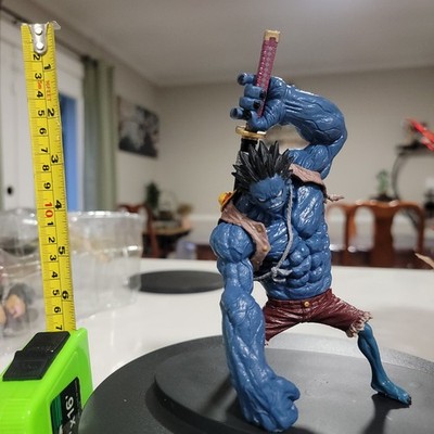 Blue Character Figure 9 in w/ Sword Included - Black Brown Red Beige Gold