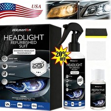Headlight Restoration Kit - Remove Yellowing Oxidation With Ceramic Coating