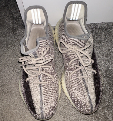 adidas Yeezy Boost 350 V2 Zyon Gray/Black Low Top Lace-Up Sneakers